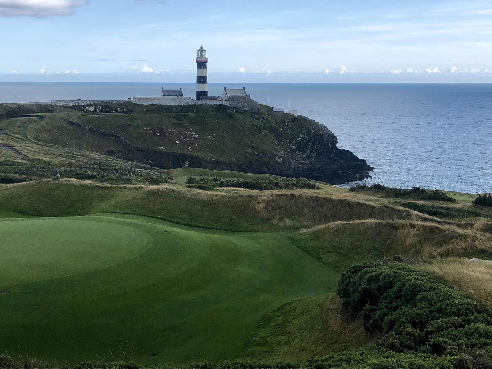 Old Head’s lighthouse and golf-course setting near Kinsale.