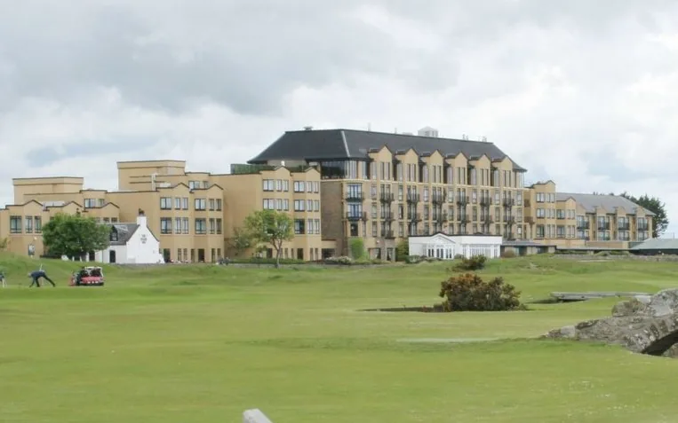 The Old Course Hotel beside the links at St Andrews.